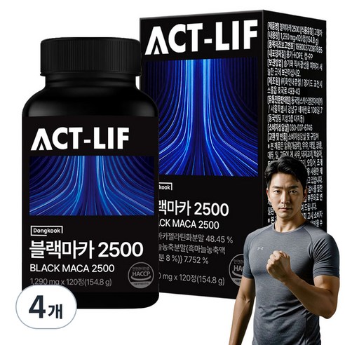 동국헬스케어 액트리프 페루 블랙마카 2500, 4개, 120정