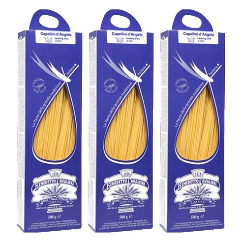 베네데토 까발리에리 파스타 카펠리니 단젤로, 500g, 3개