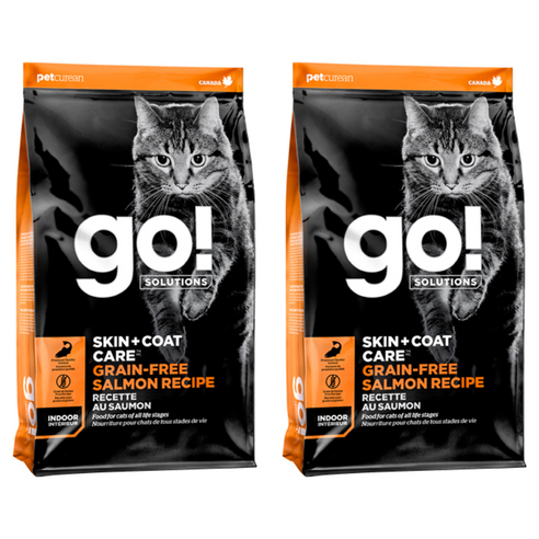 go 전연령 고양이 스킨앤코트 레시피 건식사료 인도어, 연어, 1.3kg, 2개