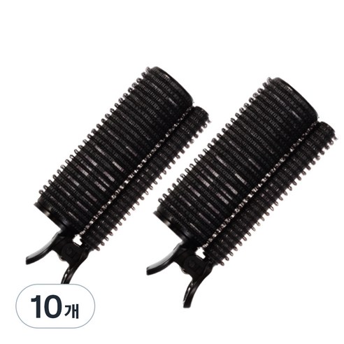 루이본 더블 볼륨 뿌리 집게, 블랙, 10개