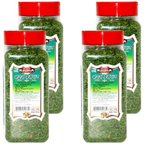 레시피아 파슬리 후레이크, 100g, 4개
