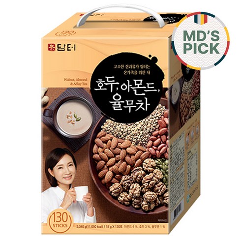 담터 호두 아몬드 율무차, 18g, 130개입, 1개