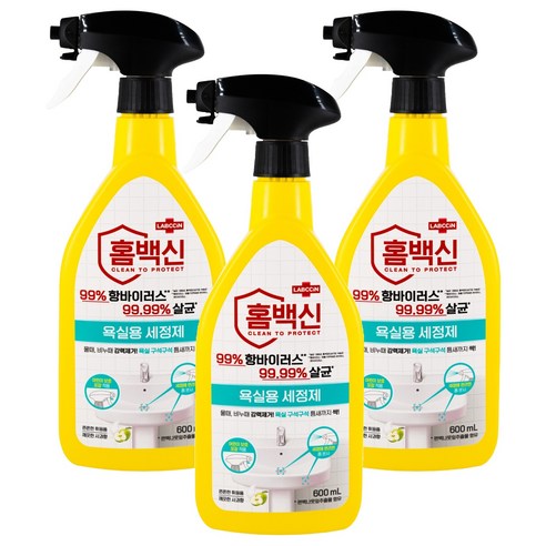 홈백신 욕실용 세정제, 600ml, 3개