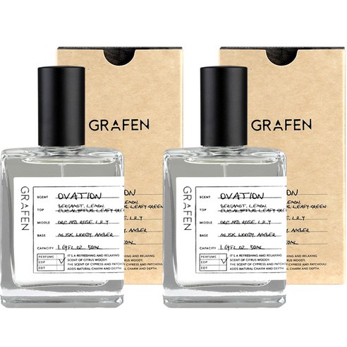 그라펜 남성용 오베이션 오 드 퍼퓸, 50ml, 2개