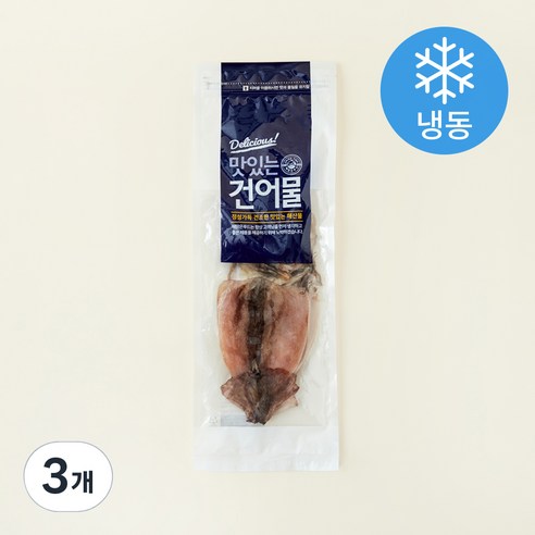 국내산 반건조 오징어 5미 (냉동), 400g, 3개