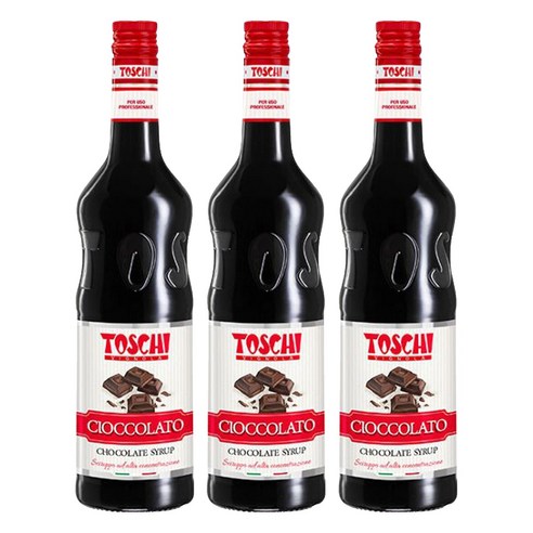 토스키 초콜렛향 시럽, 1L, 3개