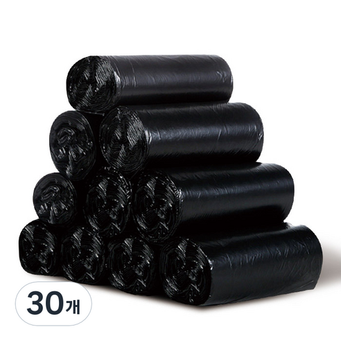 마켓플랜 롤 쓰레기 비닐봉투 30p, 10L, 30개