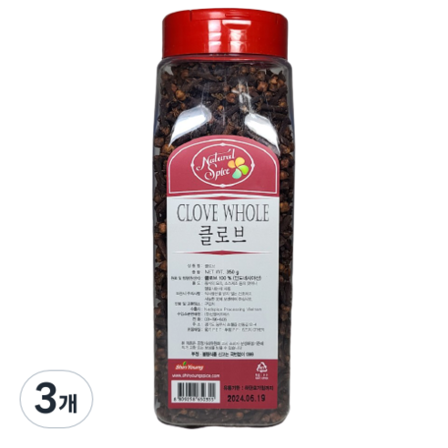 내츄럴스파이스 클로브, 350g, 3개
