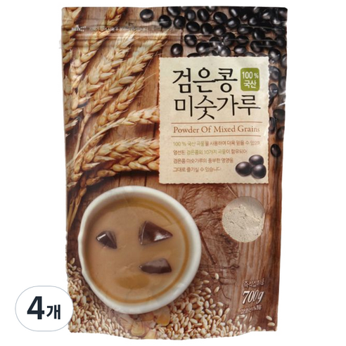 태광선식 검은콩 미숫가루, 700g, 4개