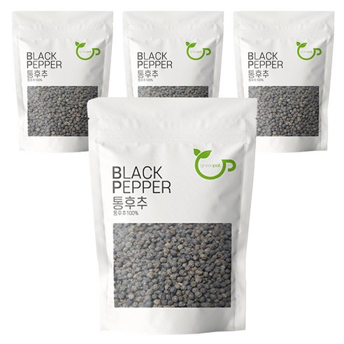 그린팟 리필용 통 흑후추, 500g, 4개