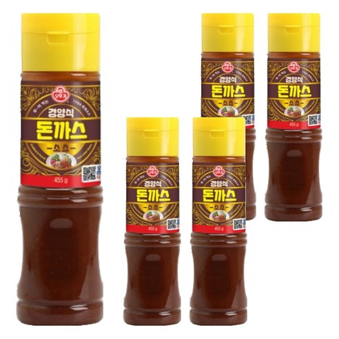 오뚜기 경양식 돈까스소스, 455g, 5개