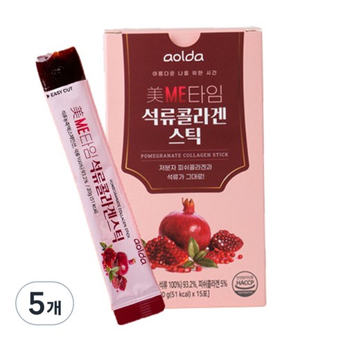아올다 ME타임 석류콜라겐 스틱 15p, 300g, 5개