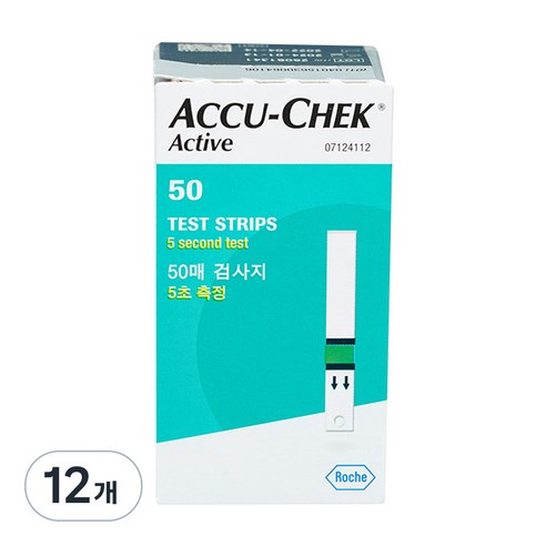 아큐첵 액티브 혈당 시험지, 50개입, 12개