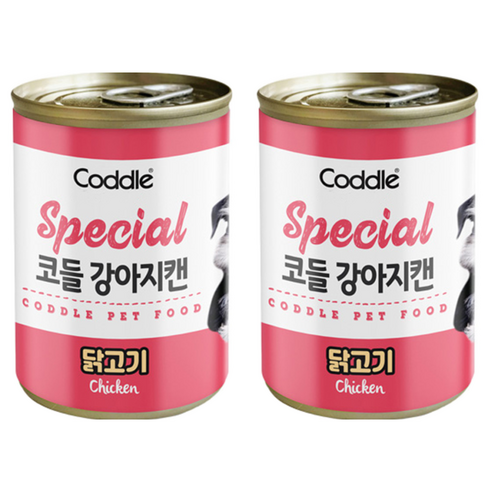 코들 강아지 캔, 닭고기, 400g, 16개