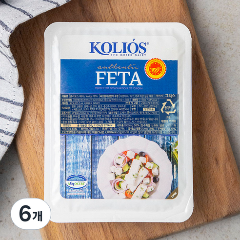 콜리오스 페타 치즈, 150g, 1개입, 6개
