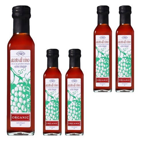 멩가졸리 유기농 레드 와인 비네가, 250ml, 5개
