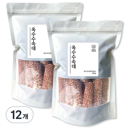 헬로우그린 옥수수 속대 차, 300g, 12개, 1개입
