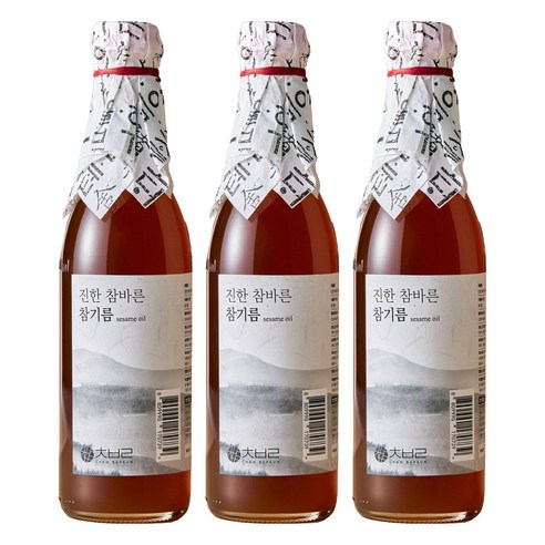 향유상회 진한 참바른 참기름, 350ml, 3개