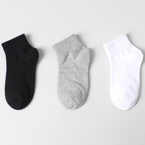 합리적인 가격에 뛰어난 품질, 노디자인 학생용 베이직 무지 단목 양말로 발끝까지 완벽하게!
