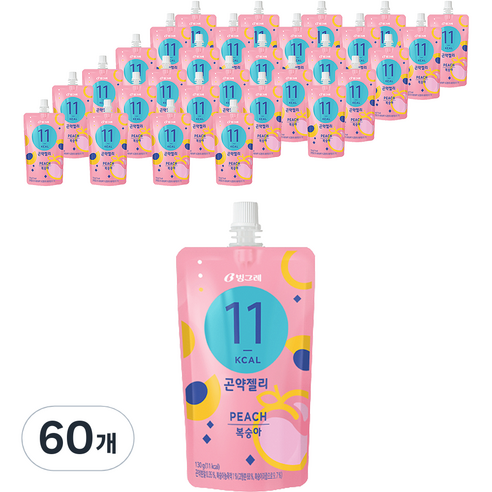 빙그레곤약젤리 TOP 빙그레 곤약젤리 복숭아 130g, 60개 실사용자 많음