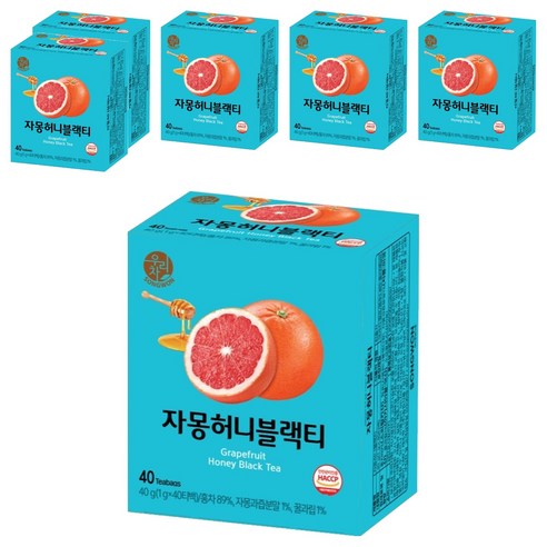 우리차 자몽허니 블랙티, 1g, 40개입, 6개