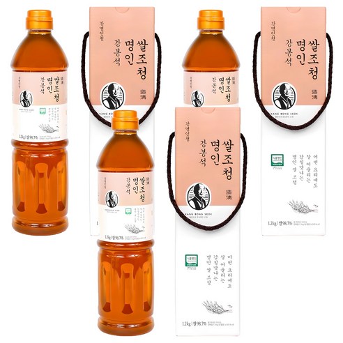 강봉석 명인 쌀조청, 1.2kg, 3개