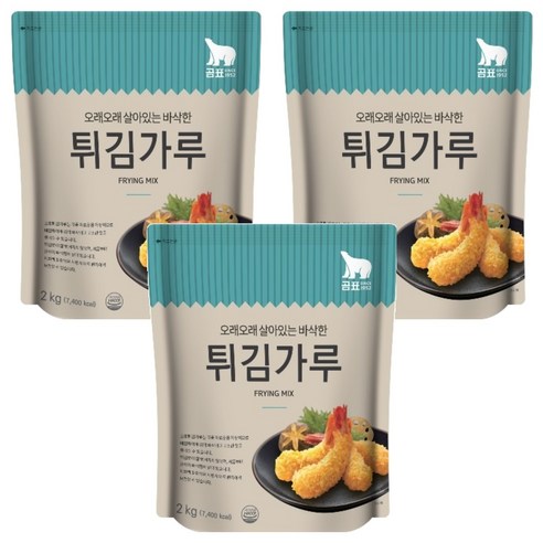 곰표 튀김가루, 2kg, 3개