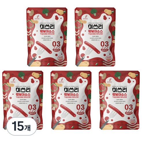 미쓰리 떡볶이소스 03 매콤한 맛, 50g, 15개