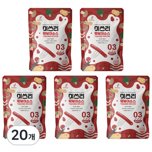 미쓰리 떡볶이소스 03단계 매콤한맛, 50g, 20개
