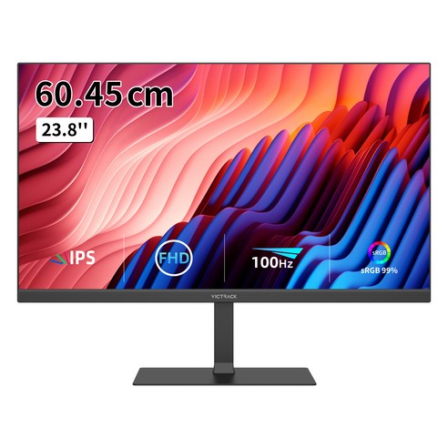 lg24인치모니터 빅트랙 60.45cm FHD IPS 100Hz 평면 모니터 블랙, 24FM10001(일반)