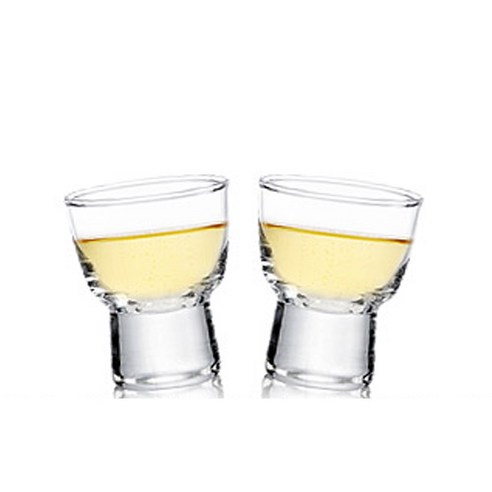 투명한 오션글라스 하이쿠 사케잔으로 혼술도 분위기 있게!