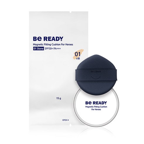 비레디 마그네틱 피팅 쿠션 포 히어로즈 리필 15g, 1호 스톤, 1개
