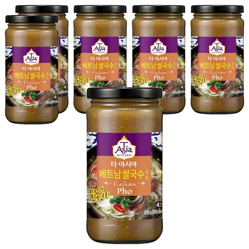 티아시아키친 베트남 쌀국수 소스, 350g, 6개