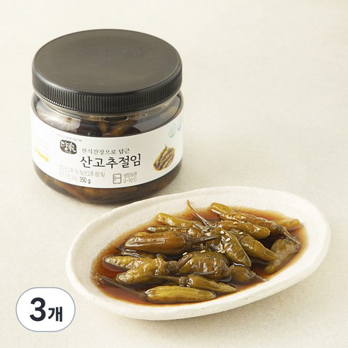 담가 산고추 절임, 350g, 3개