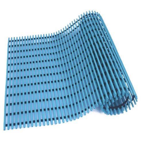 월광 미끄럼방지 욕실매트 튜브형 100 x 60 cm, 하늘색, 1개