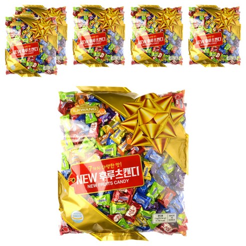 일광제과 뉴 후루츠 캔디 7가지맛, 2kg, 6개