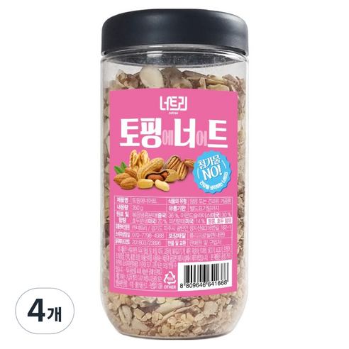 너트리 토핑에너어트, 350g, 4개