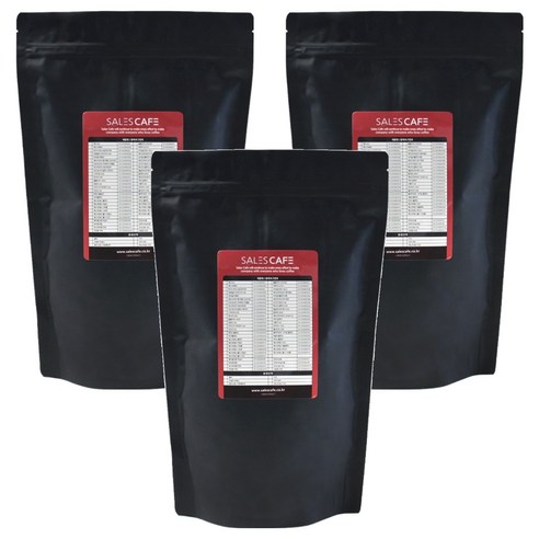 세일즈카페 블렌드 원두커피 진한맛, 홀빈(분쇄안함), 1kg, 3개