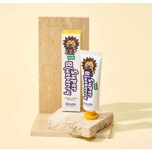 달콤한 딸기향으로 칫솔질 전쟁 끝! 브리스틱 어린이 불소 치약