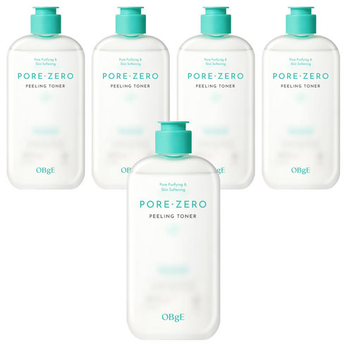 OBge 포어 제로 필링 토너, 310ml, 5개
