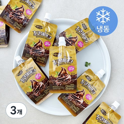 쁘띠엘 초코 쉐이크 (냉동), 3개, 12개입, 160ml
