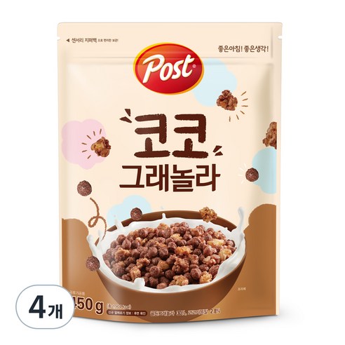 포스트 코코 그래놀라 시리얼, 450g, 4개