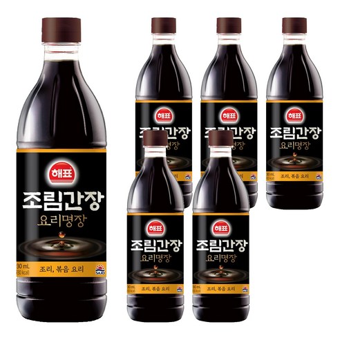 해표 조림간장, 930ml, 6개