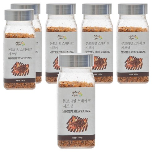 내츄럴스파이스 몬트리얼 스테이크 시즈닝, 150g, 6개