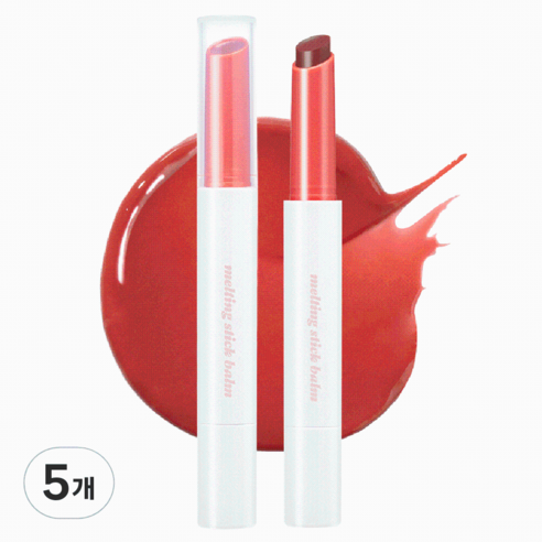 머지 모어 샤인 멜팅 스틱 밤, MS05 모어 하트, 2g, 5개