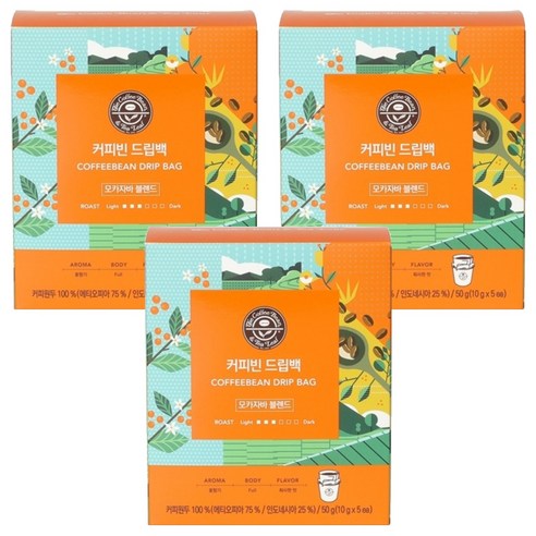 커피빈 드립백커피 모카자바 블렌드, 10g, 5개입, 3개