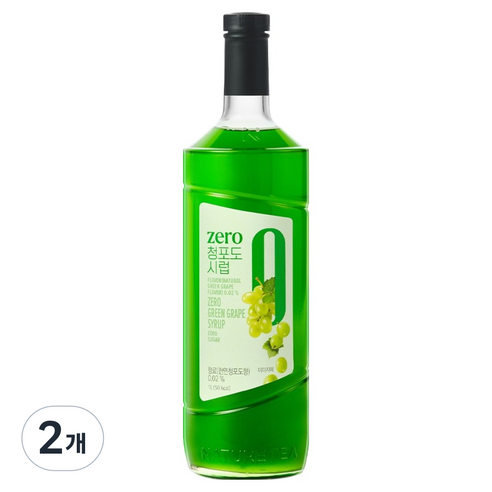 네이쳐티 zero 청포도 시럽, 2개, 1L