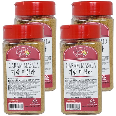 내츄럴스파이스 가람마살라, 250g, 4개