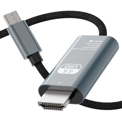 누아트 HDMI ver. 2.1 UHD 4K 60Hz MHL OTT 미러링 케이블, METAL, 1개, 2m