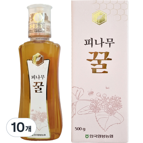 한국양봉농협 피나무 꿀, 500g, 10개